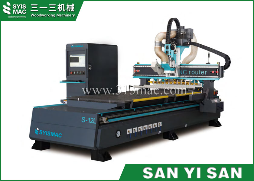 SYS-S12L 12 Tools CNC Router With Labeling Machine