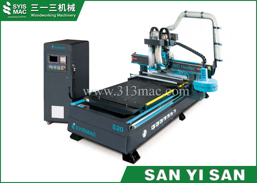 SYS-S20 20 Tools CNC Router With Drilling Holder