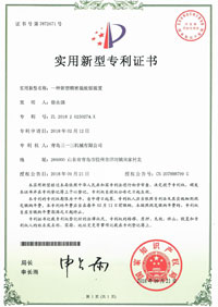 Patent certificate